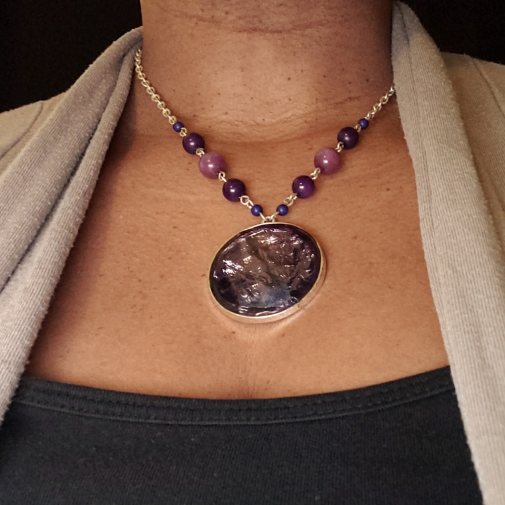 Purple necklace